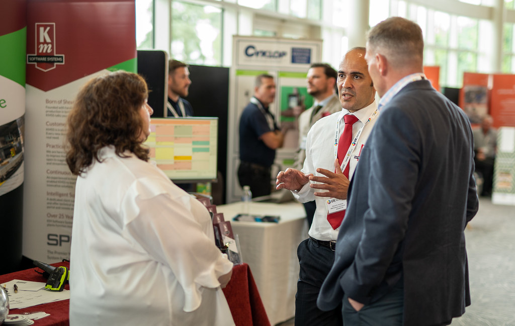 Visitors at the KMSS stand