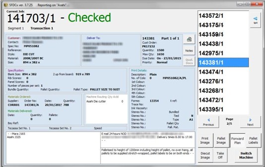 SFDCx operator screen